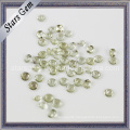 Light Yellow Round Shape Fancy Cut Natural Quartz